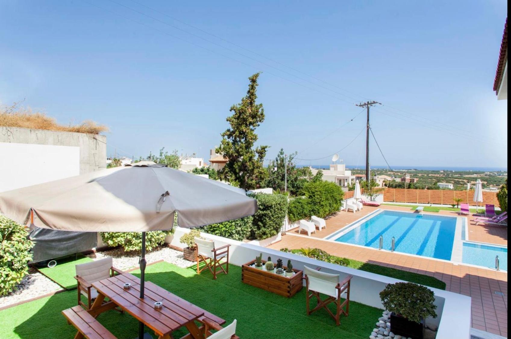 Artemis Luxury Villa - Hersonissos Private Pool Oasis Екстер'єр фото